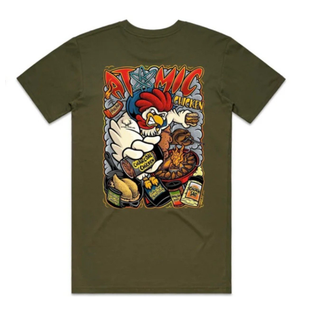 Atomic Chicken Green Tee