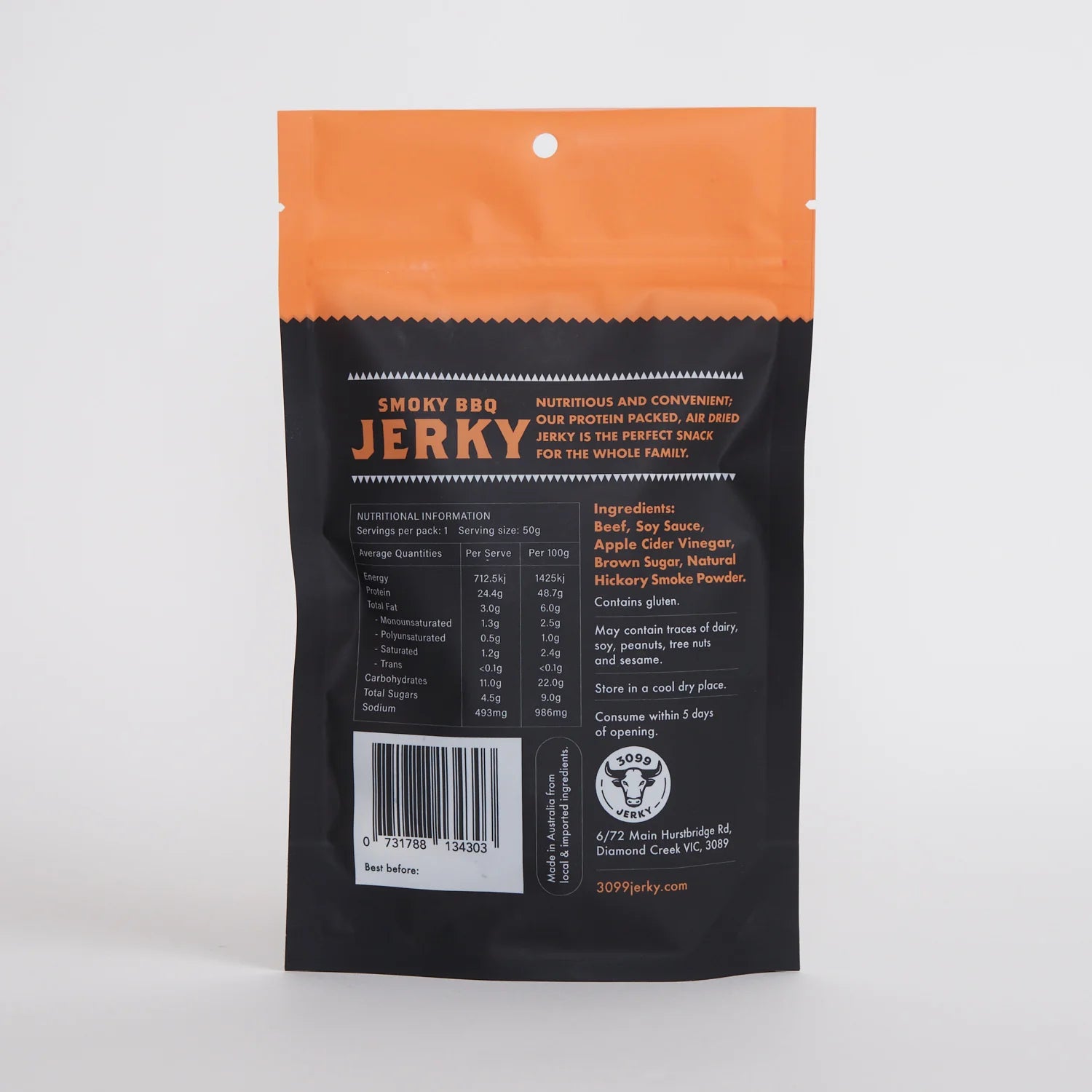 3099 Jerky Co - Smoky BBQ Beef Jerky
