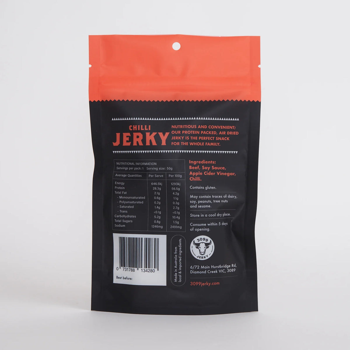 3099 Jerky Co - Chilli Beef Jerky